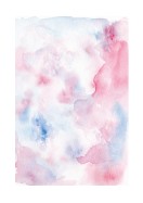 Abstract Blue And Pink Watercolor Art | Lav din egen plakat