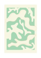 Green And Beige Abstract Art | Lav din egen plakat