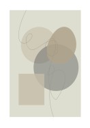 Shapes In Neutral Tones | Lav din egen plakat