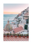 Positano Amalfi Coast Sunset | Lav din egen plakat
