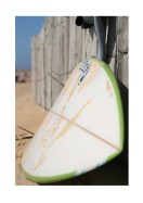 Surfboard In The Sand | Lav din egen plakat