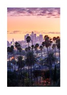 Los Angeles Skyline At Sunset | Lav din egen plakat