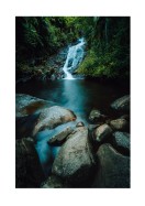 Waterfall In Forest | Lav din egen plakat