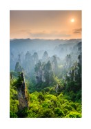 Beautiful Forest At Sunset | Lav din egen plakat