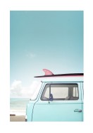 Vintage Car By The Ocean | Lav din egen plakat