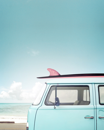 Vintage Car By The Ocean