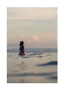 Surfer In The Ocean | Lav din egen plakat