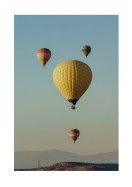 Hot Air Balloons In Blue Sky | Lav din egen plakat