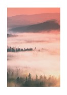 Dreamy And Misty Forest Landscape | Lav din egen plakat
