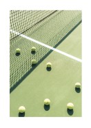 Tennis Balls On Tennis Court | Lav din egen plakat