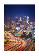 Atlanta Skyline At Night | Lav din egen plakat