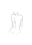 Female Body Silhouette No1 | Lav din egen plakat