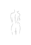 Female Body Silhouette No2 | Lav din egen plakat