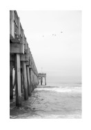 Pier In The Stormy Sea | Lav din egen plakat