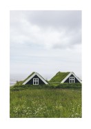 Farmhouses In Iceland | Lav din egen plakat