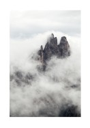 Mountain Peak Surrounded By Clouds | Lav din egen plakat